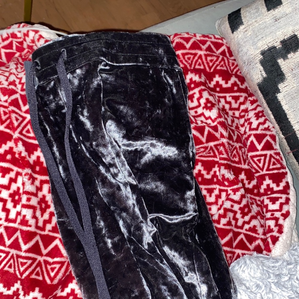 velvet joggers